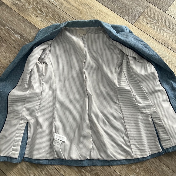 LOFT Linen Blend Blazer - Picture 5 of 7
